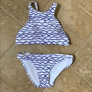Small Blue Scallop Bikini
